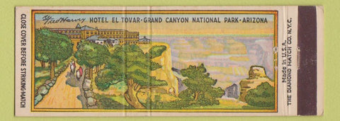 Matchbook Cover - Hotel El Tovar Fred Harvey Grand Canyon National Park AZ