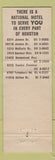 Matchbook Cover - National Motel  Houston TX CHAIN