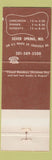 Matchbook Cover - Mrs. K's Toll House Silver Spring MD