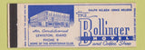 Matchbook Cover - Bollinger Hotel Lewiston ID low phone #