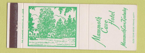 Matchbook Cover - Mammoth Cave Hotel KY