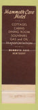 Matchbook Cover - Mammoth Cave Hotel KY