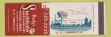 Matchbook Cover - Bucky's Stockholm Restaurant Somerville NJ