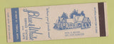 Matchbook Cover - Blue and White oil gas Cafe Tunica MS