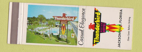 Matchbook Cover - Thunderbird Motor Hotel Jacksonville FL