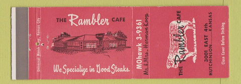 Matchbook Cover - Rambler Cafe Hutchinson KS