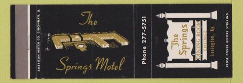 Matchbook Cover - The Spring Motel Lexington KY