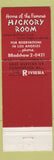 Matchbook Cover - Hotel Riviera Las Vegas NV casino