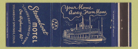 Matchbook Cover - Steamboat Motel Steamboat Springs Colorado