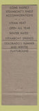 Matchbook Cover - Steamboat Motel Steamboat Springs Colorado