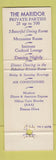 Matchbook Cover - Maridor Restaurant Framingham MA WEAR