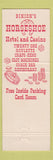 Matchbook Cover - Binion's Horseshoe Hotel Casino Las Vegas NV