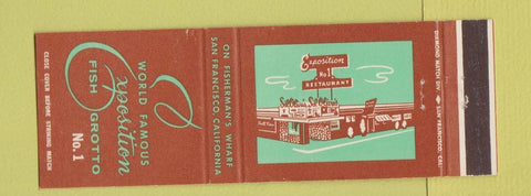 Matchbook Cover - Exposition Fish Grotto San Francisco CA