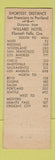 Matchbook Cover - ST James Hotel Winnipeg MB