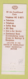 Matchbook Cover - Minneapolis Biltmore Motor Hotel MN