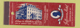 Matchbook Cover - Jefferson Hotel Watkins Glen NY