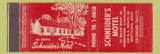 Matchbook Cover - Schneider's Motel Westlake OH feature
