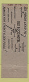Matchbook Cover - Old Buck Hotel Feasterville PA low phone #