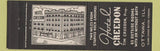Matchbook Cover - Hotel Creedon Ottawa IL