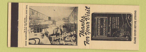 Matchbook Cover - Mayflower Cafe Cody WY