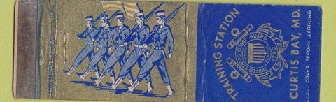 Matchbook Cover - Training School Curtis Bay MD Coast Guard WEAR