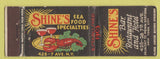 Matchbook Cover - Shine's Restaurant New York City lobster FEDERAL LONG