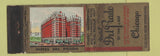 Matchbook Cover - Hotel Del Prado Chicago IL WORN