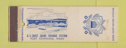 Matchbook Cover - US Coast Guard Training Station Port Townsend WA