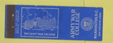 Matchbook Cover - Army War College Washington DC