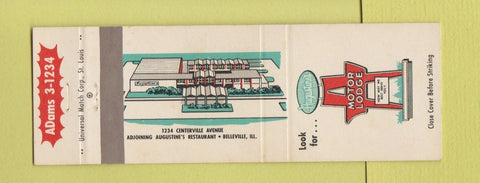 Matchbook Cover - Augustine's Motor Lodge Belleville IL