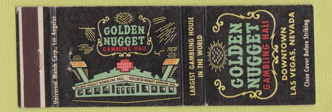 Matchbook Cover - Golden Nugget Casino Las Vegas NV