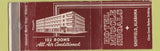 Matchbook Cover - Hotel Muscle Shoals Sheffield AL