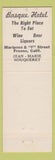 Matchbook Cover - Basque Hotel Fresno CA