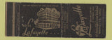 Matchbook Cover - Hotel Lafayette Marietta OH