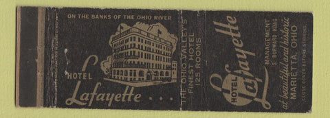 Matchbook Cover - Hotel Lafayette Marietta OH