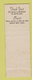 Matchbook Cover - Au Grand Boulevard Restaurant Rond Point Pont De Quebec QC