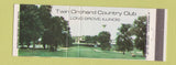 Matchbook Cover - Twin Orchard Country Club Long Grove IL