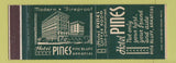 Matchbook Cover - Hotel Pines Pine Bluff AR