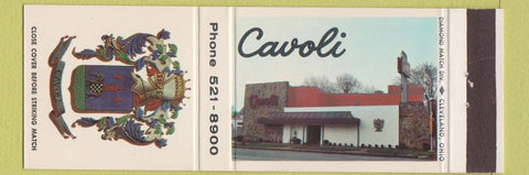 Matchbook Cover - Cavoli Restaurant Cleveland OH