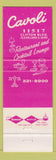 Matchbook Cover - Cavoli Restaurant Cleveland OH