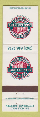 Matchbook Cover - Water Street Brewery beer Delafield WI