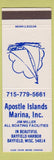 Matchbook Cover - Apostle Islands Marina Bayfield WI