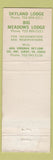 Matchbook Cover - Shenandoah National Park VA Skyline WORN
