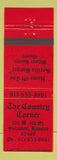 Matchbook Cover - Country Corner Solomon KS