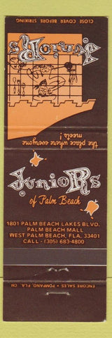 Matchbook Cover - Juniors of Palm Beach FL