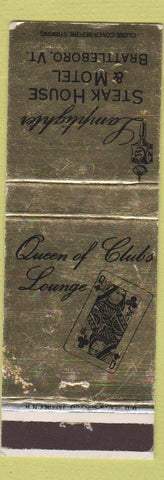 Matchbook Cover - Lamplighter Steak House Motel Brattleboro VT WEAR