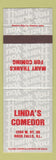 Matchbook Cover - Linda's Comedor Rock Falls IL