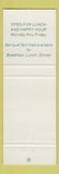 Matchbook Cover - California Street Cafe Denver Colorado WEAR