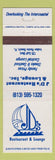 Matchbook Cover - JD's Restaurant Lounge Indian Rocks Beach FL