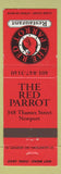 Matchbook Cover - Red Parrot Restaurant Newport RI Jazz
